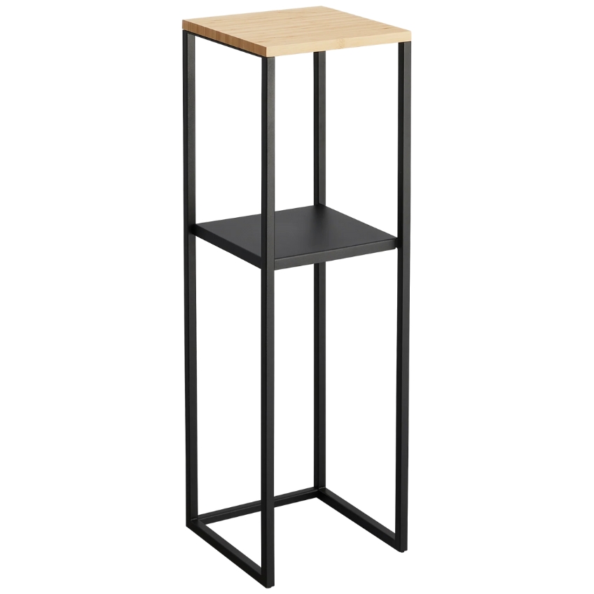 Černý kovový stojan na květiny Yamazaki Tower 80 cm YAMAZAKI