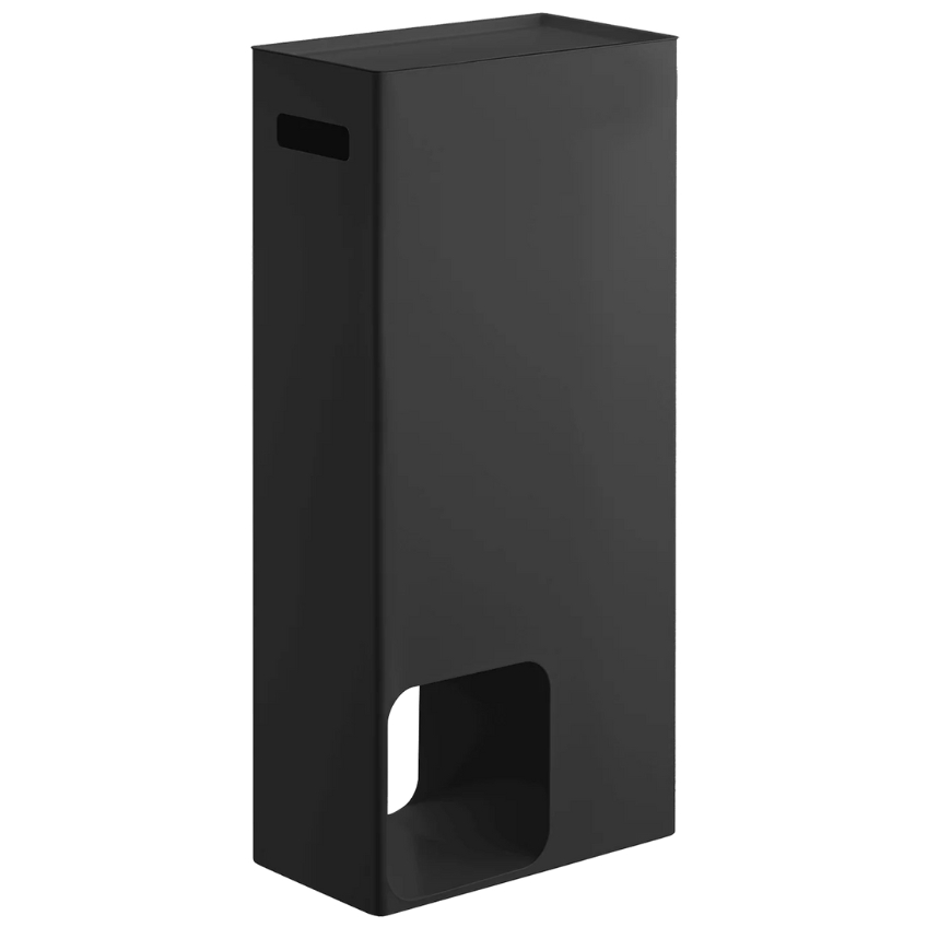 Černý kovový stojan na toaletní papír Yamazaki Tower 48 cm YAMAZAKI