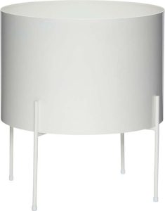 B&iacute;l&yacute; kovov&yacute; květin&aacute;č &oslash; 40 cm Airy - H&uuml;bsch H&uuml;bsch