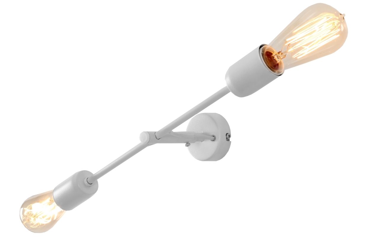 Nordic Design Bílé kovové nástěnné svítidlo Dogi 2 S Nordic Design