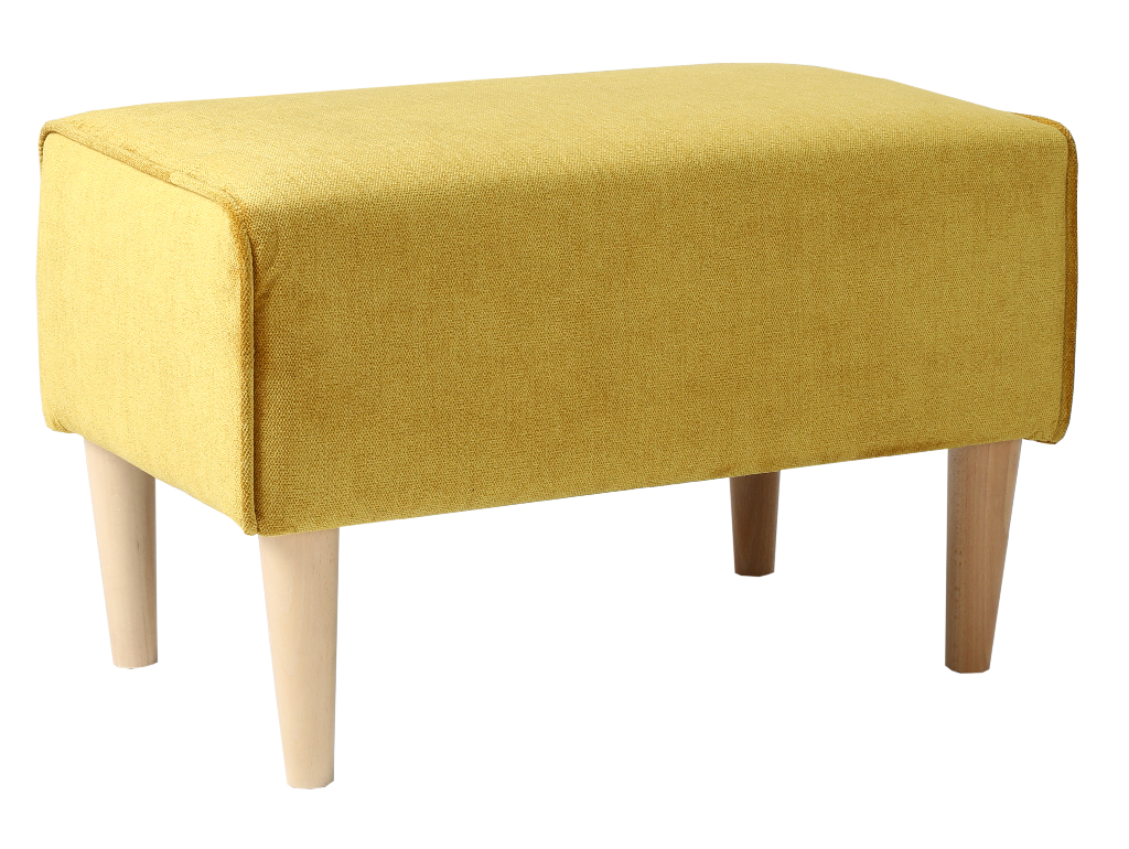 Nordic Design Žlutá látková podnožka Alta Nordic Design