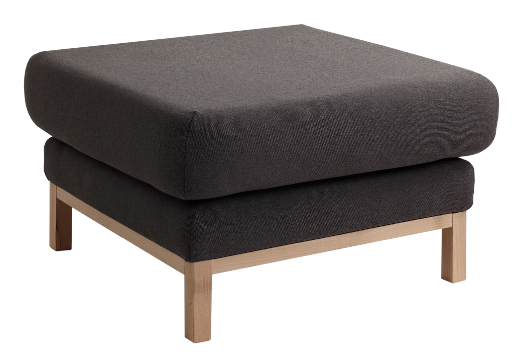 Nordic Design Antracitově šedá látková podnožka Skandi Nordic Design