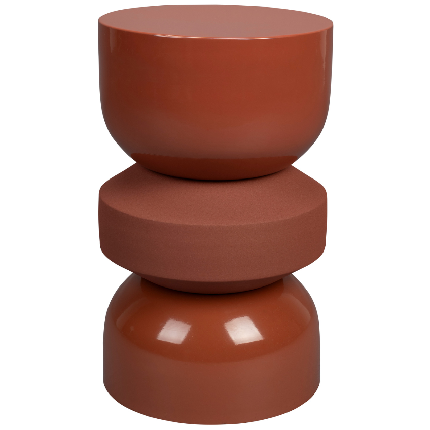 Hnědý kovový odkládací stolek DUTCHBONE APOLLO 29 cm Dutchbone