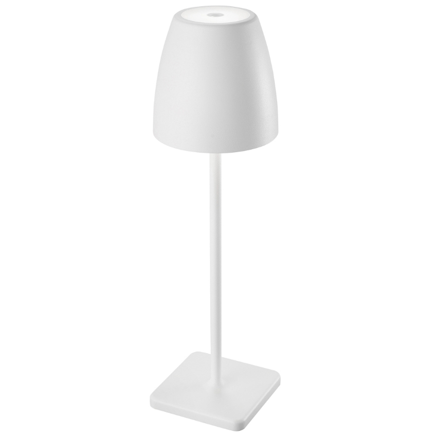 Bílá kovová nabíjecí stolní LED lampa Nova Luce Colt M Nova Luce