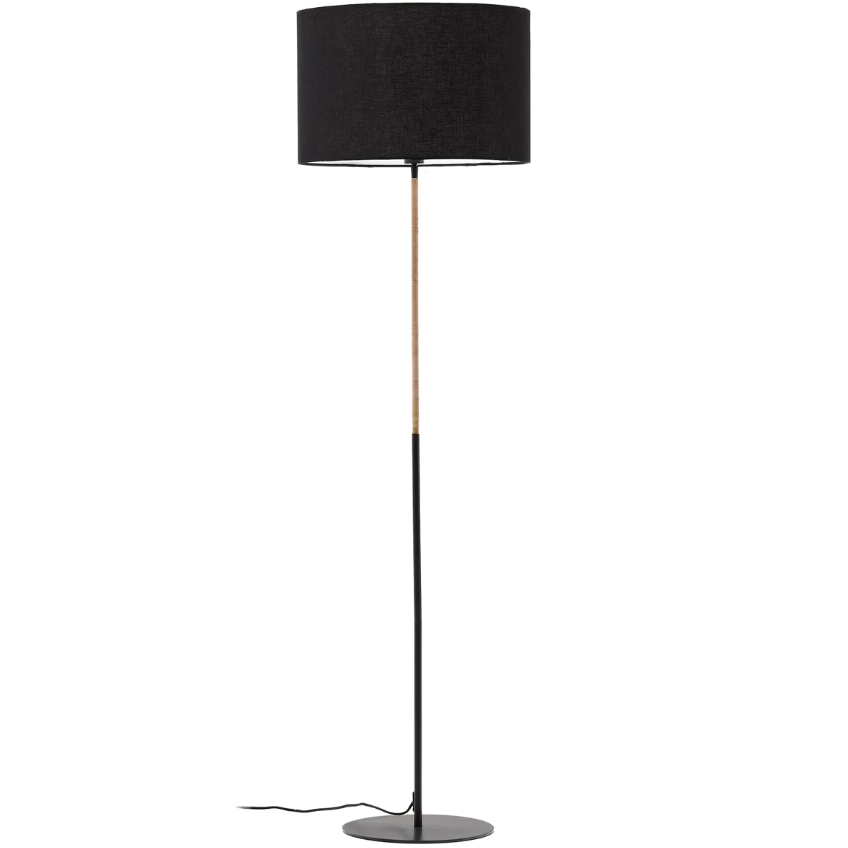 Černá stojací lampa Kave Home Canar 160 cm Kave Home