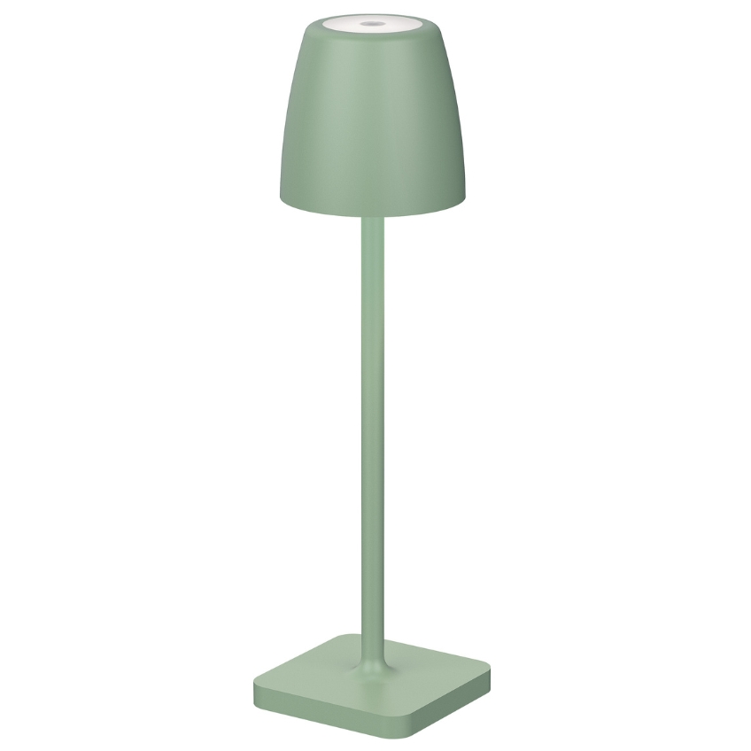 Zelená kovová nabíjecí stolní LED lampa Nova Luce Colt S Nova Luce