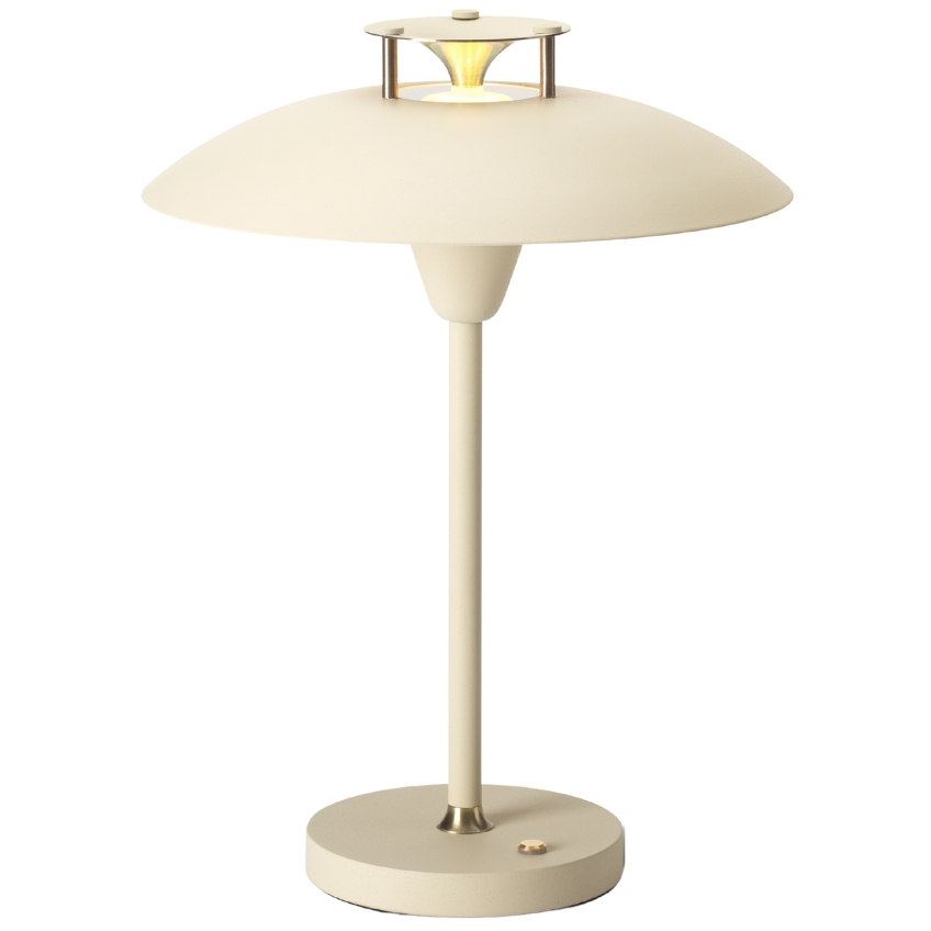 Krémově bílá kovová stolní lampa Halo Design Stepp 1-2-3 Halo Design