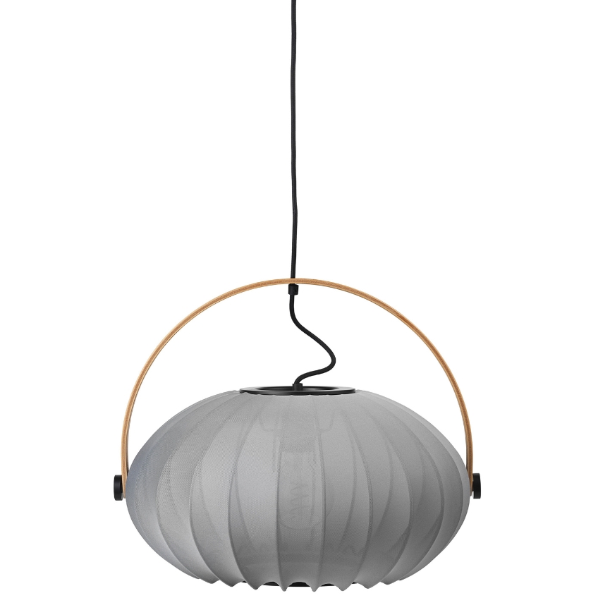 Šedé závěsné světlo Halo Design DC Textile 40 cm Halo Design