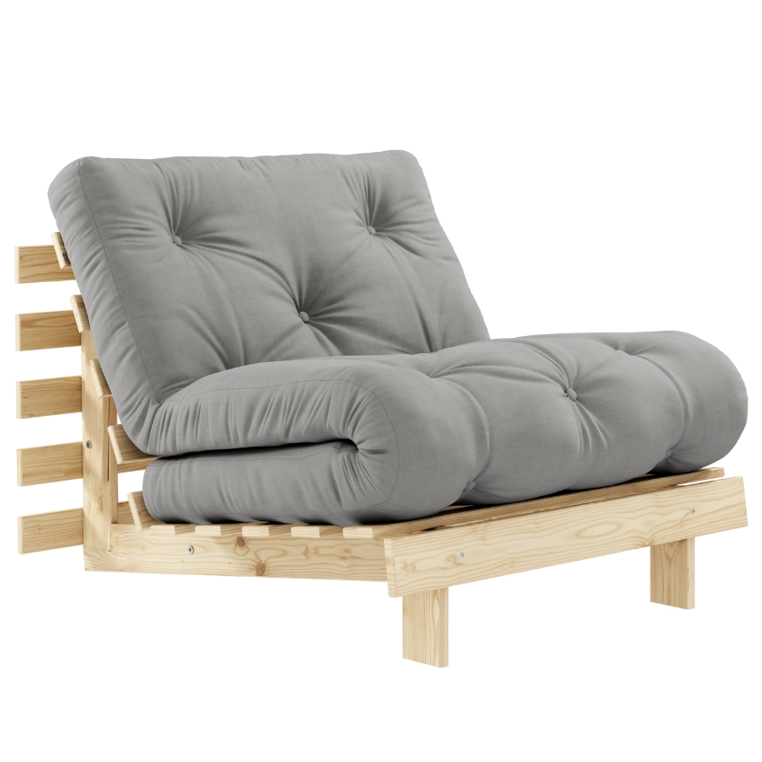 Šedé rozkládací křeslo Karup Design Roots Karup Design