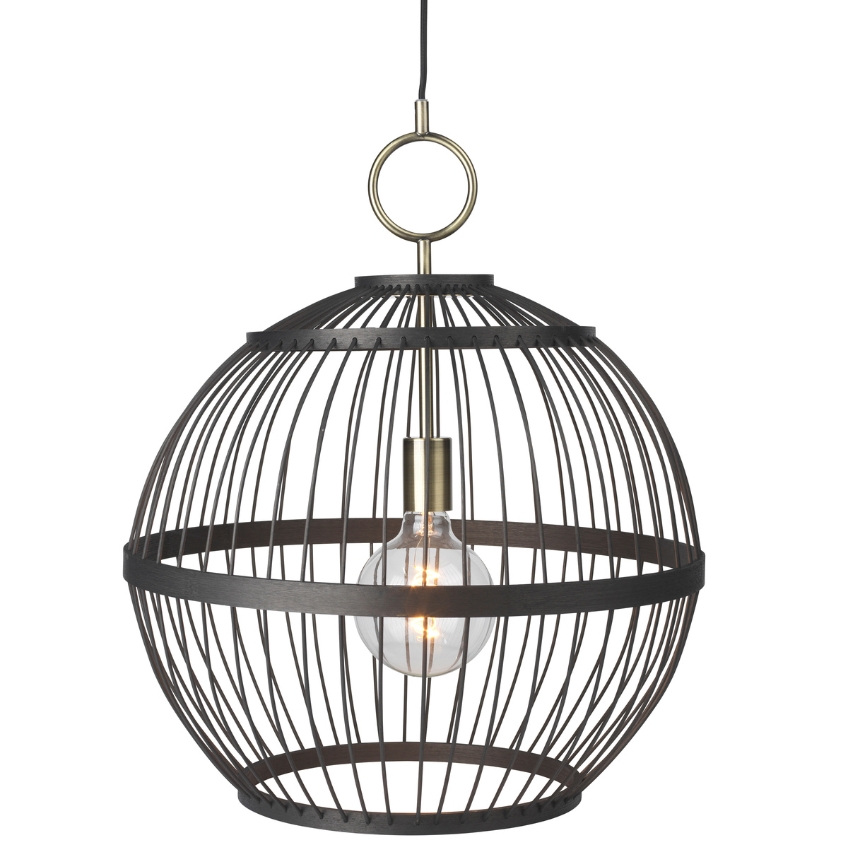 Černé závěsné světlo Halo Design Stockholm Nordic Edition 50 cm Halo Design