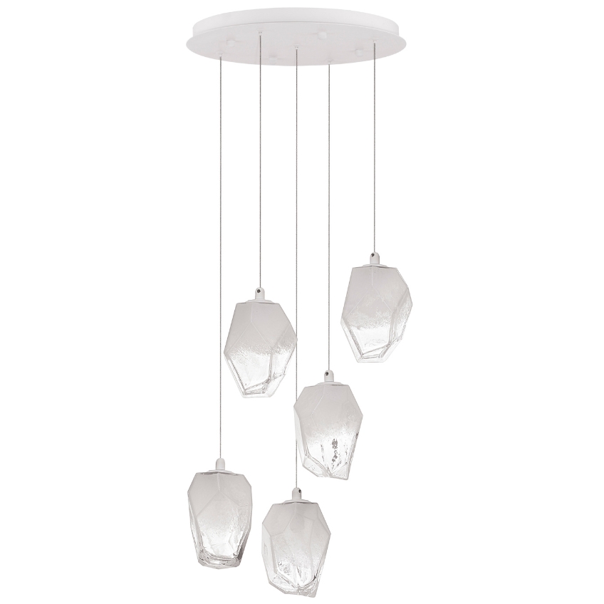 Skleněné závěsné světlo Nova Luce Ice 39 cm Nova Luce