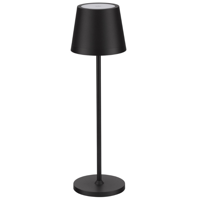 Černá kovová nabíjecí stolní LED lampa Nova Luce Seina Nova Luce