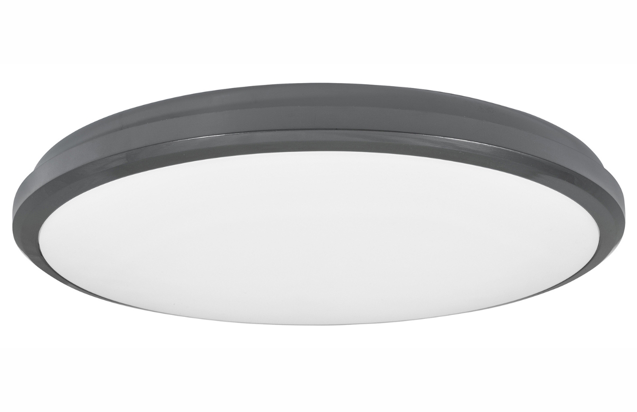 Tmavě šedé venkovní stropní LED světlo Nova Luce Tommy 32 cm Nova Luce