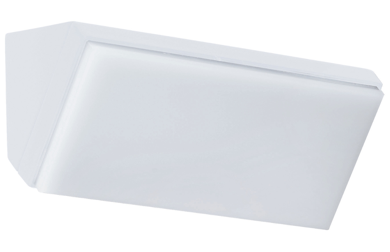 Bílé kovové venkovní nástěnné LED světlo Nova Luce Keen Nova Luce