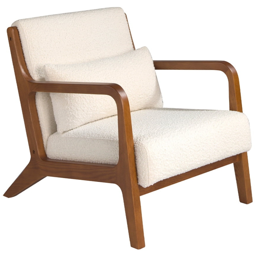 Bílé čalouněné křeslo Angel Cerdá No. 5100 Angel Cerdá