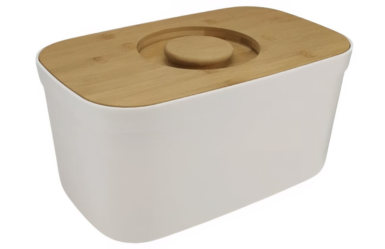 Joseph Joseph Bílý plastový chlebník s prkénkem Bread Bin Joseph Joseph