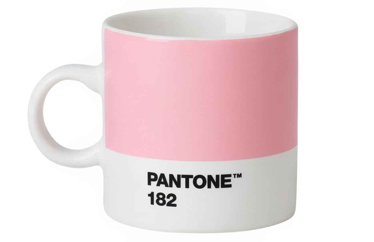 Světle růžový porcelánový hrnek Pantone Light Pink 182 120 ml Pantone