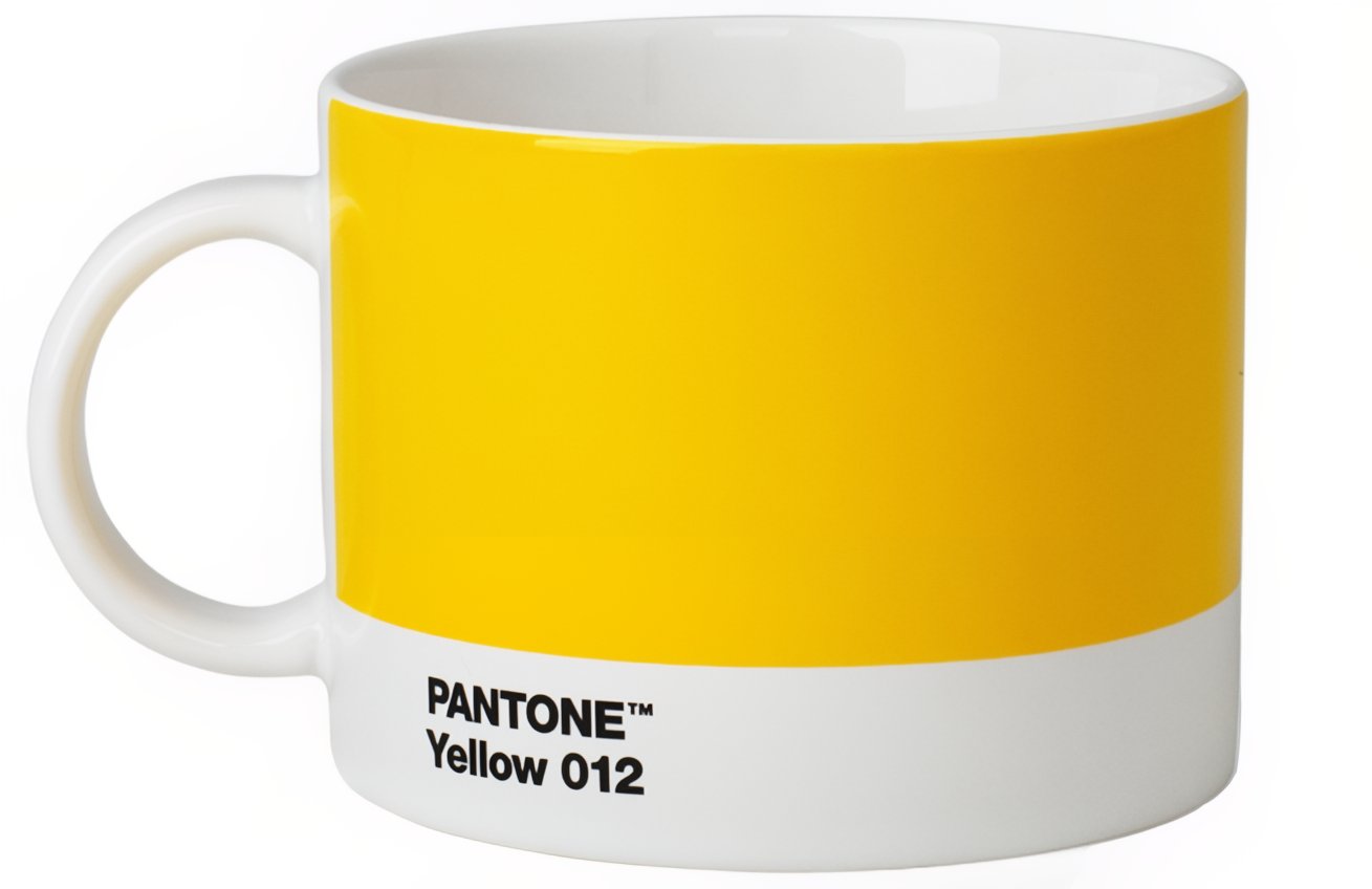 Žlutý porcelánový hrnek Pantone Yellow 012 475 ml Pantone