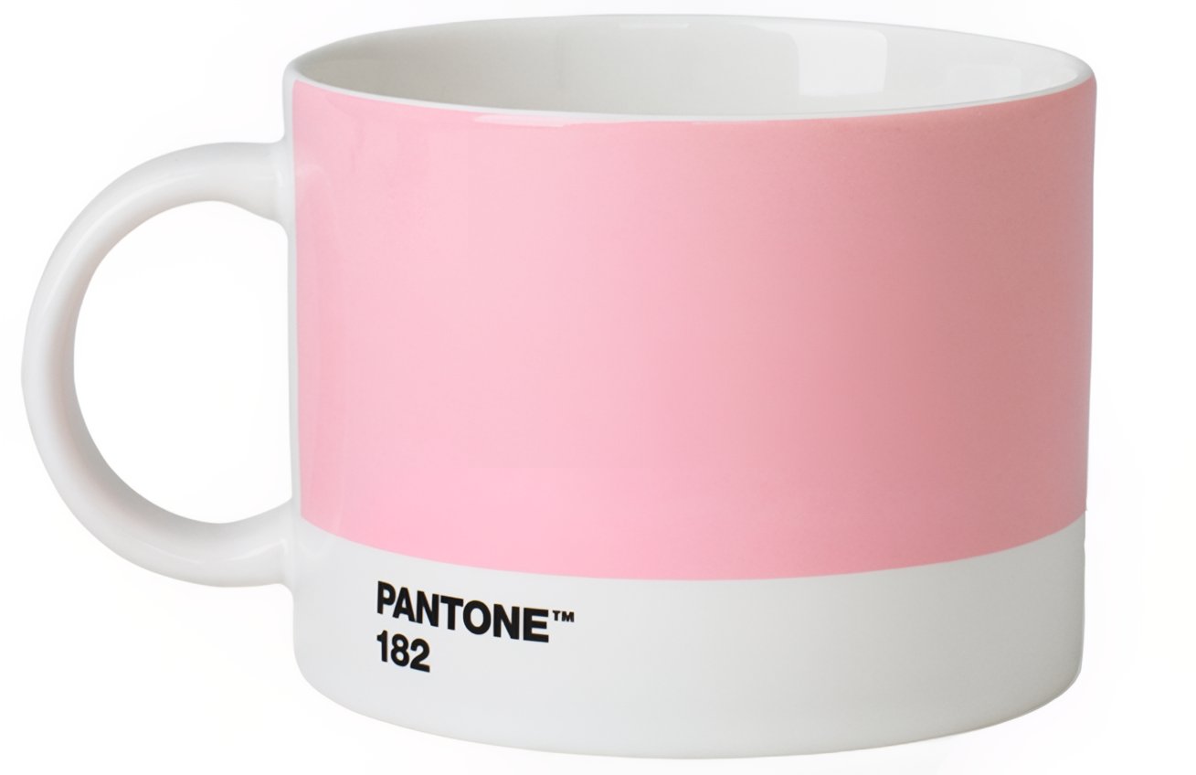 Světle růžový porcelánový hrnek Pantone Light Pink 182 475 ml Pantone