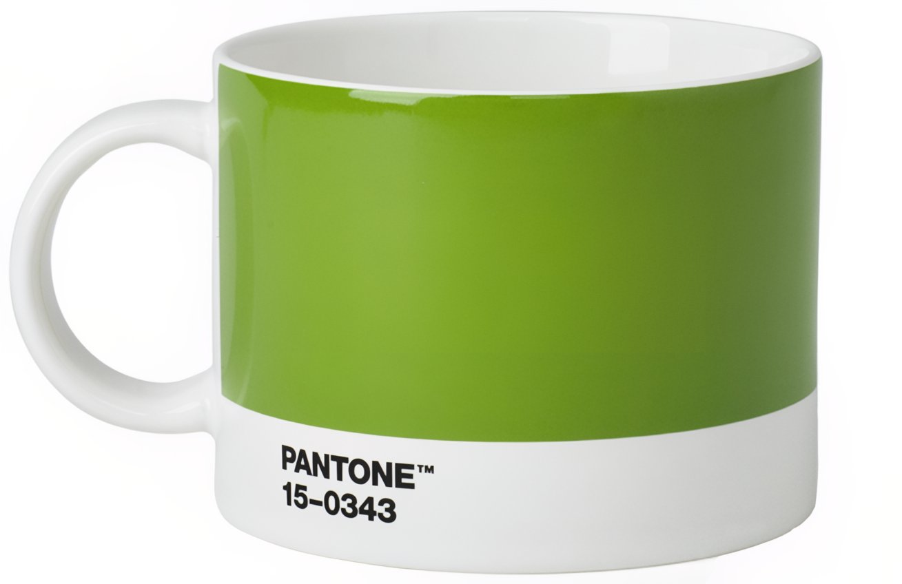 Zelený porcelánový hrnek Pantone Green 15-0343 475 ml Pantone