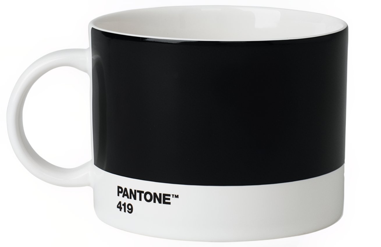 Černý porcelánový hrnek Pantone Black 419 475 ml Pantone