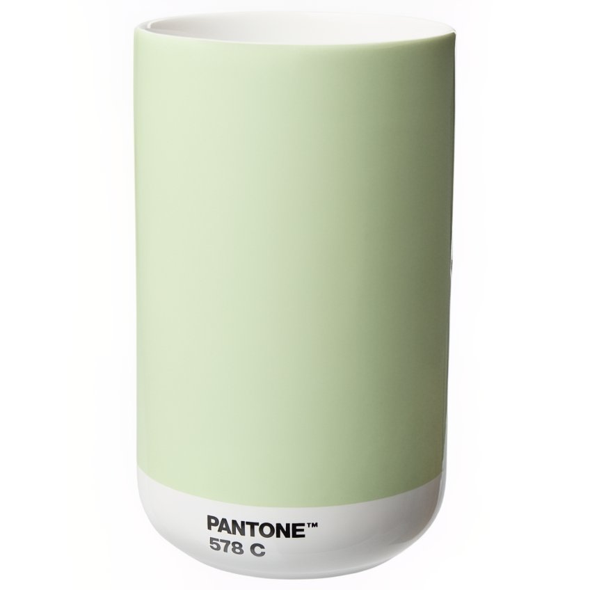 Světle zelená keramická váza Pantone Light Green 578 14 cm Pantone