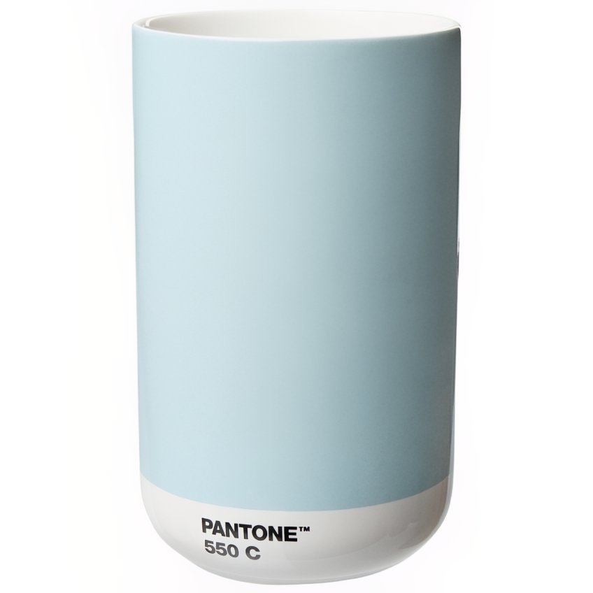 Světle modrá keramická váza Pantone Light Blue 550 14 cm Pantone