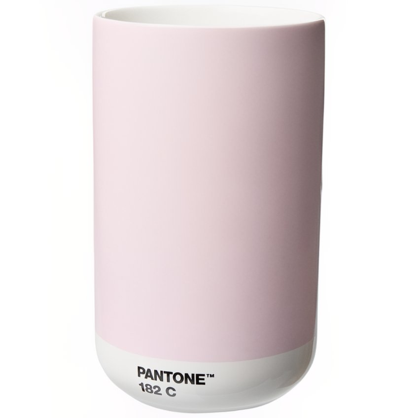 Světle růžová keramická váza Pantone Light Pink 182 14 cm Pantone