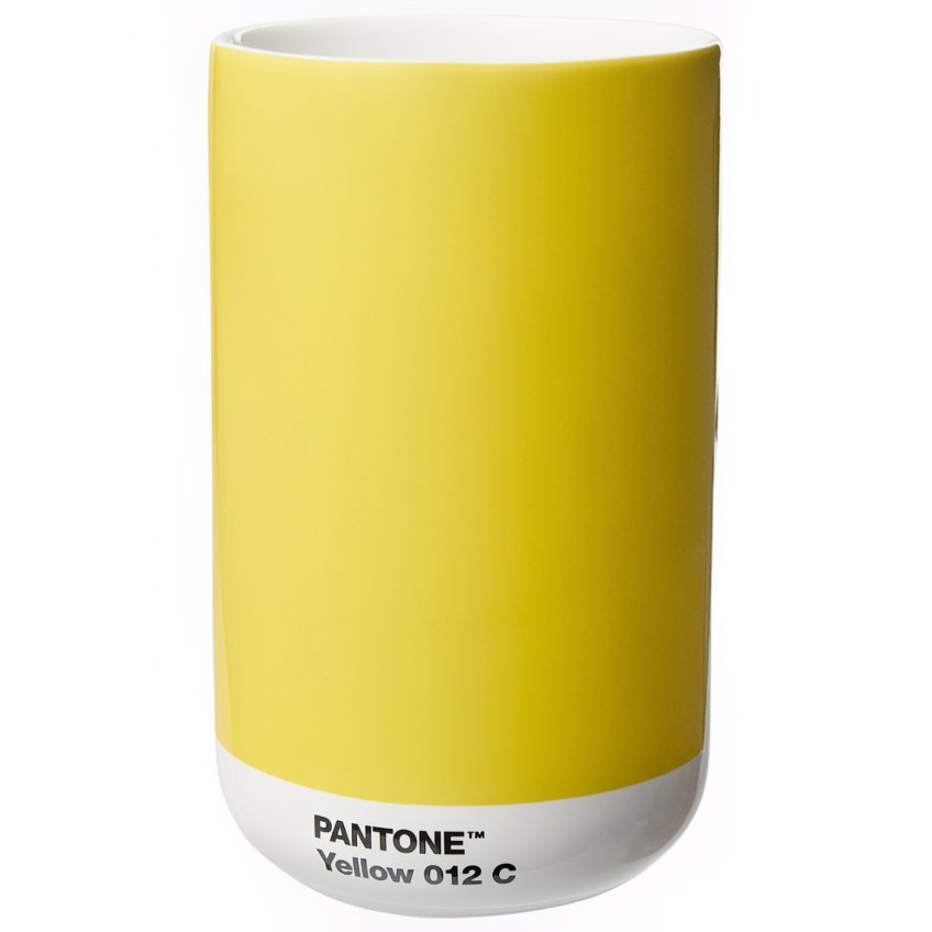 Žlutá keramická váza Pantone Yellow 012 14 cm Pantone