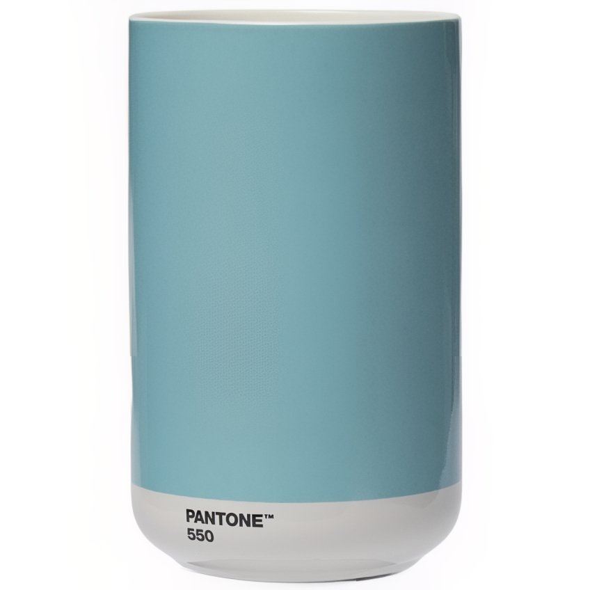 Světle modrá keramická váza Pantone Light Blue 550 17 cm Pantone