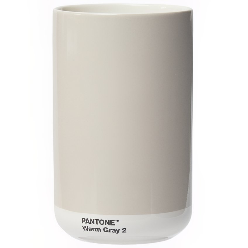 Světle šedá keramická váza Pantone Warm Gray 2 17 cm Pantone