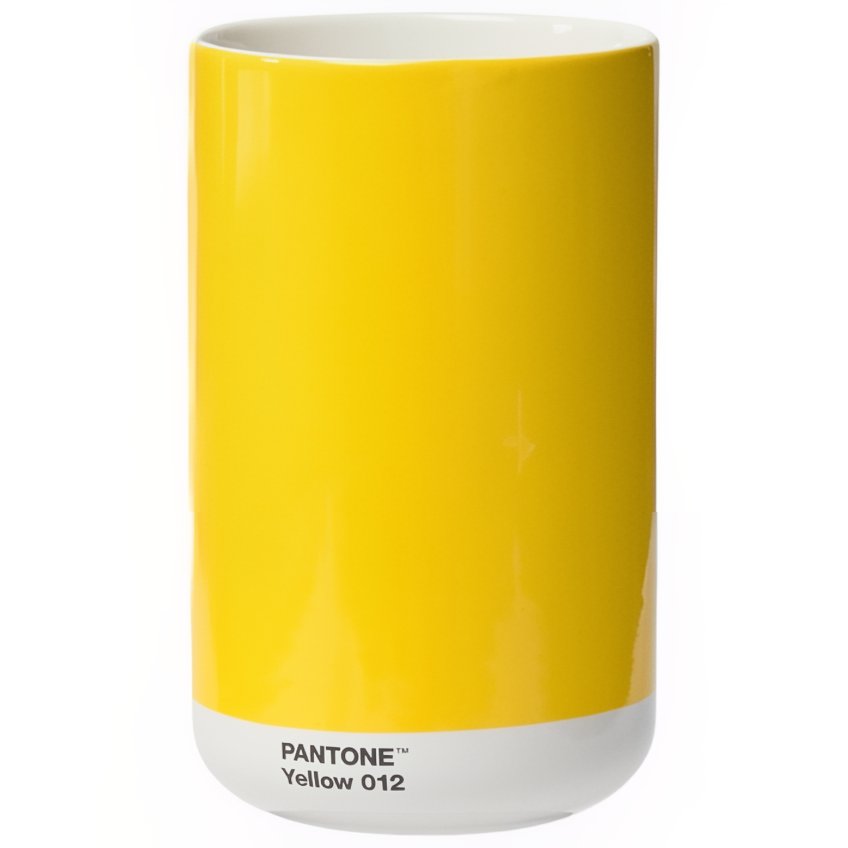 Žlutá keramická váza Pantone Yellow 012 17 cm Pantone