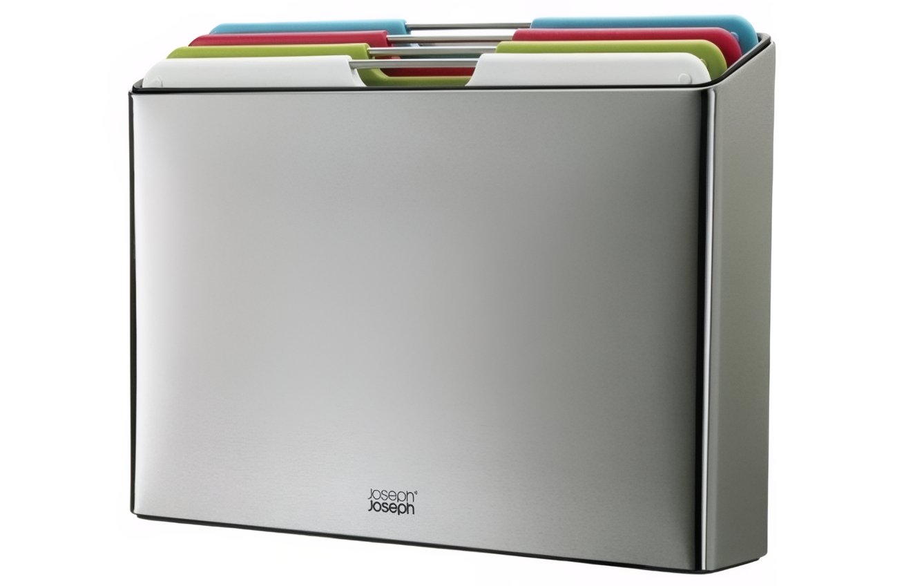 Joseph Joseph Sada čtyř plastových prkének se stojanem Folio Steel Multicolour 26 x 36 cm Joseph Joseph