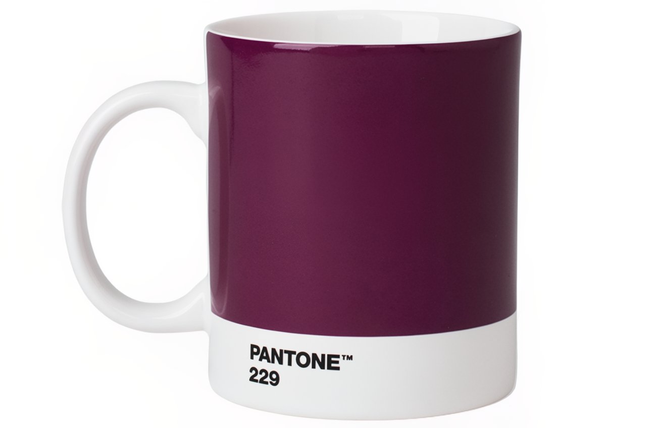 Fialový porcelánový hrnek Pantone Aubergine 229 375 ml Pantone