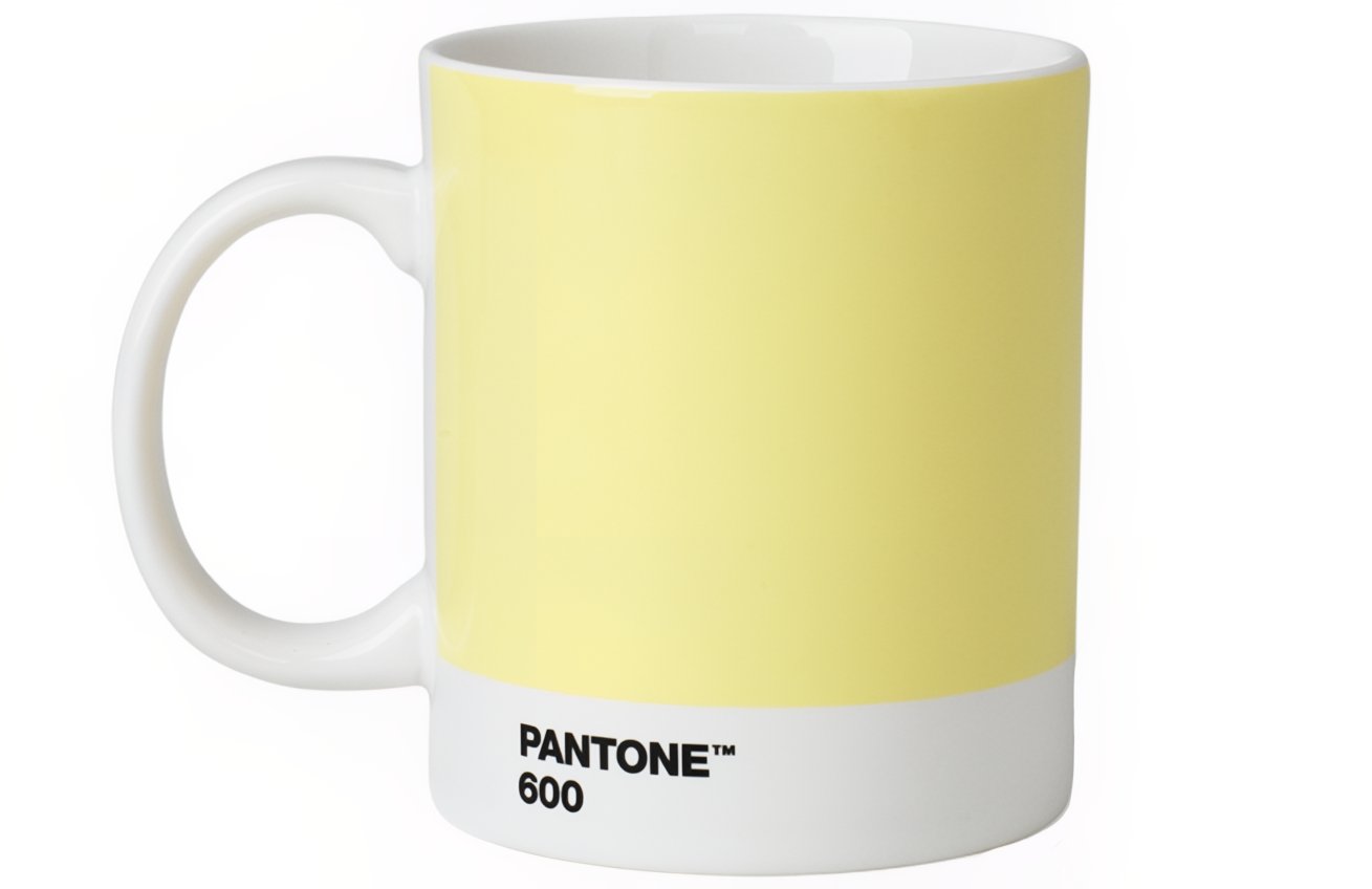 Světle žlutý porcelánový hrnek Pantone Light Yellow 600 375 ml Pantone