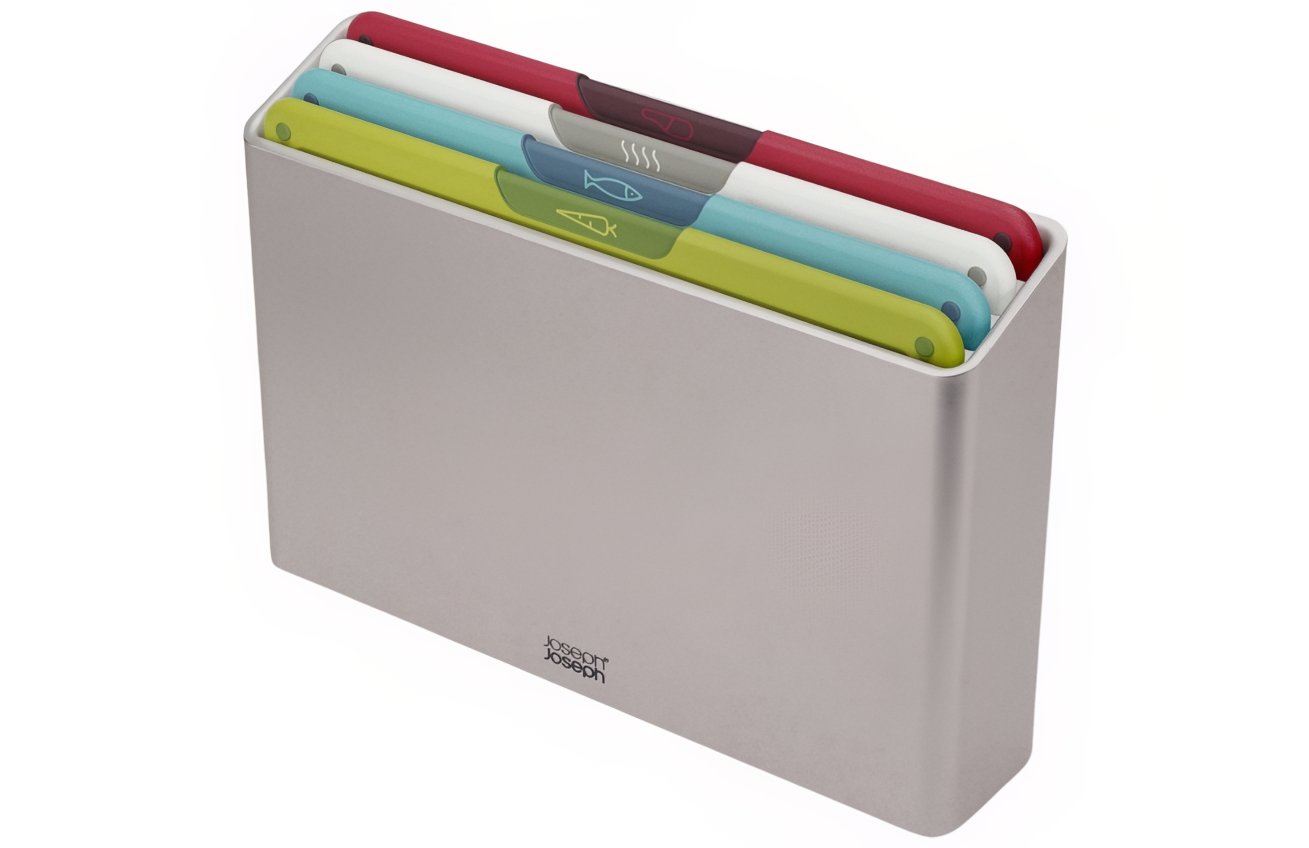 Joseph Joseph Sada čtyř plastových prkének se stojanem Folio Icon Silver 26 x 36 cm Joseph Joseph