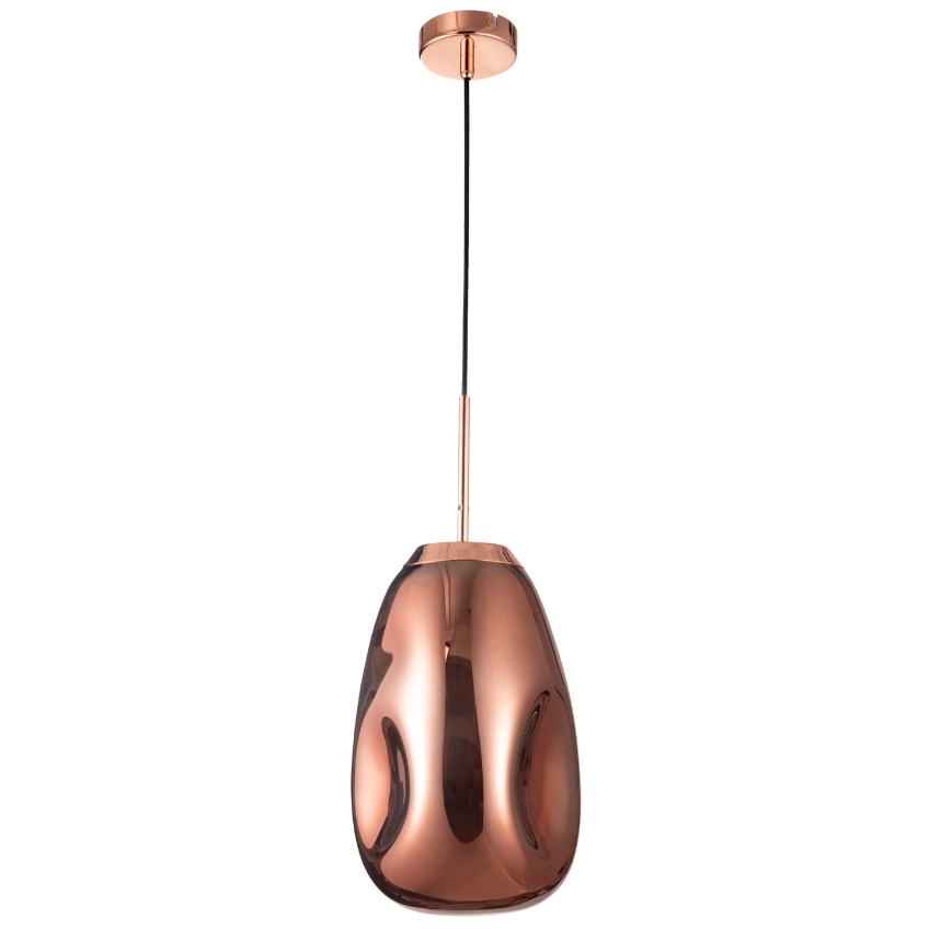 Měděné skleněné závěsné světlo Nova Luce Lava 22 cm Nova Luce
