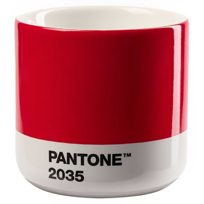 Červený porcelánový hrnek Pantone Red 2035 100 ml Pantone