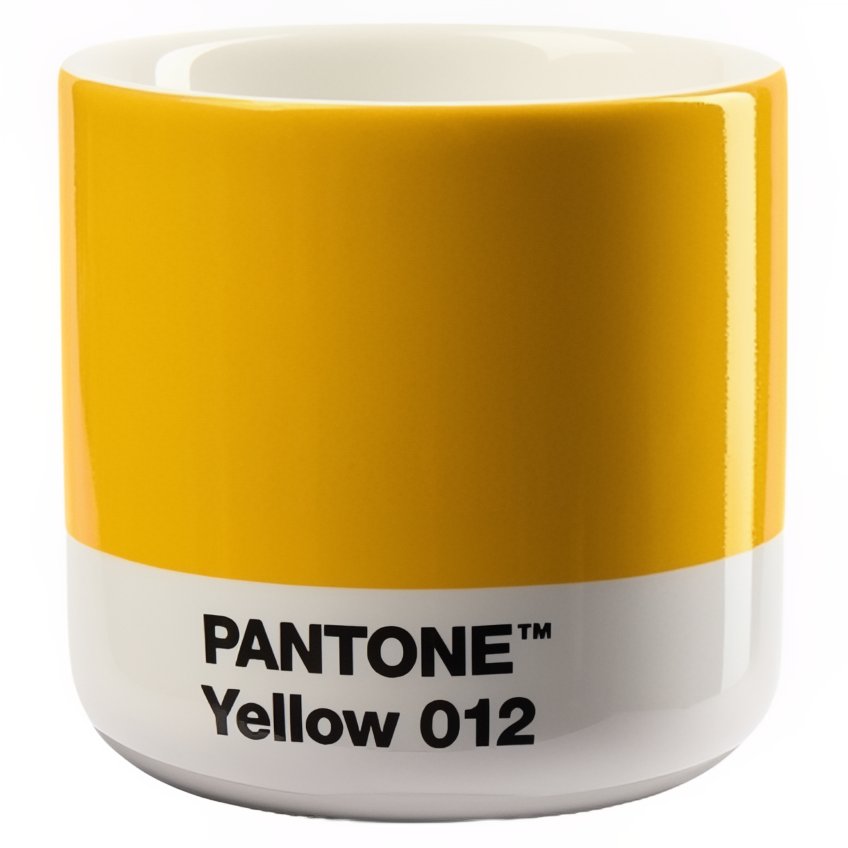 Žlutý porcelánový hrnek Pantone Yellow 012 100 ml Pantone