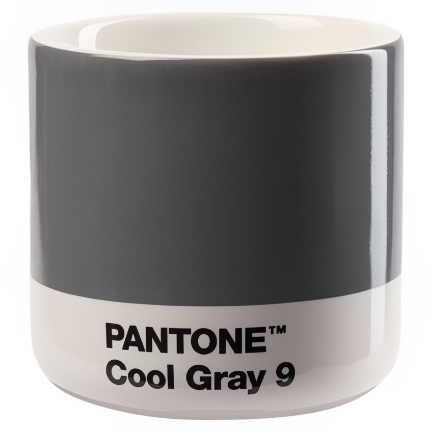 Šedý porcelánový hrnek Pantone Cool Gray 9 100 ml Pantone