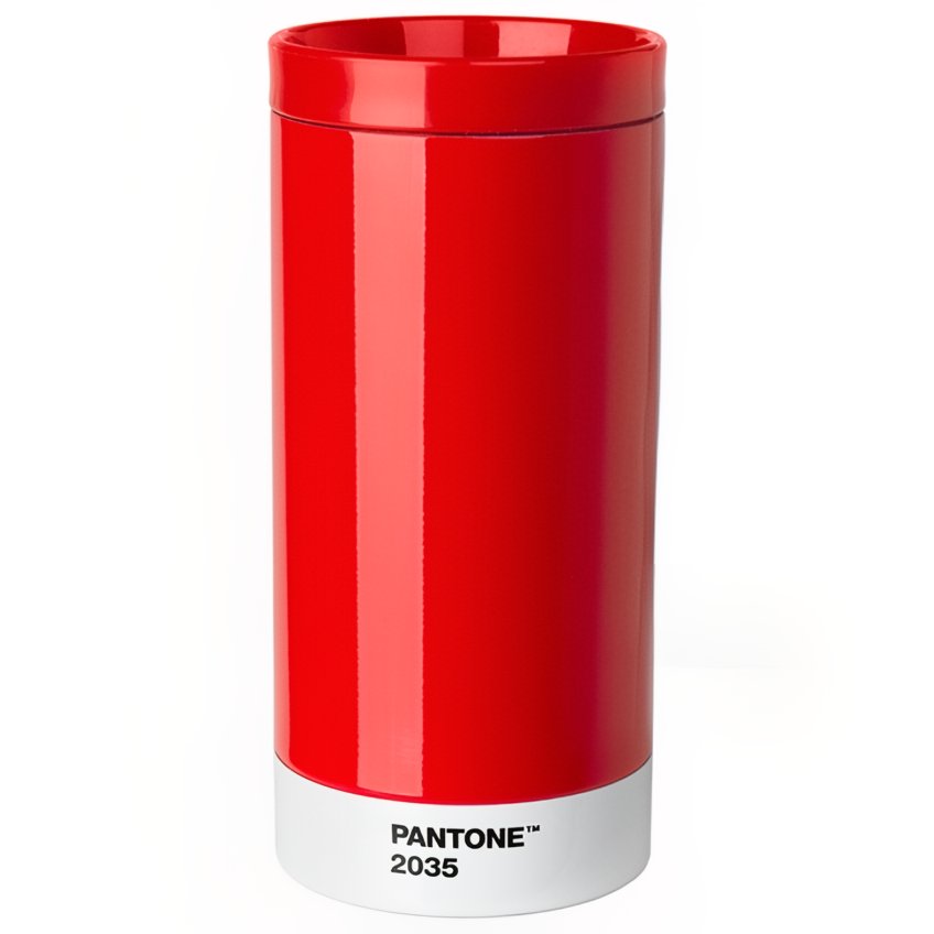 Červený kovový termohrnek Pantone Red 2035 430 ml Pantone