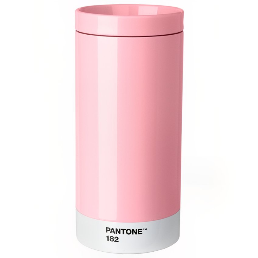 Světle růžový kovový termohrnek Pantone Light Pink 182 430 ml Pantone