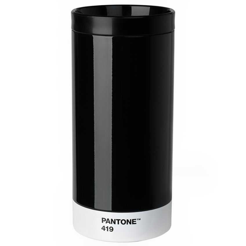 Černý kovový termohrnek Pantone Black 419 430 ml Pantone