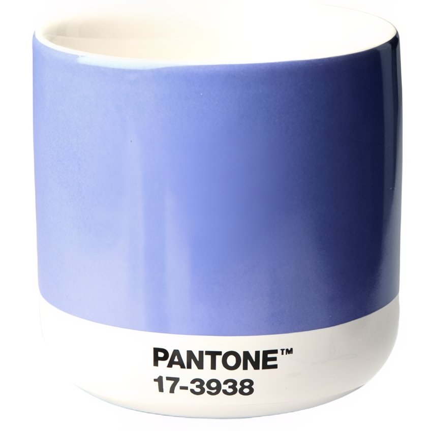 Modrofialový porcelánový termohrnek Pantone Cortado Very Peri 17-3938 175 ml Pantone