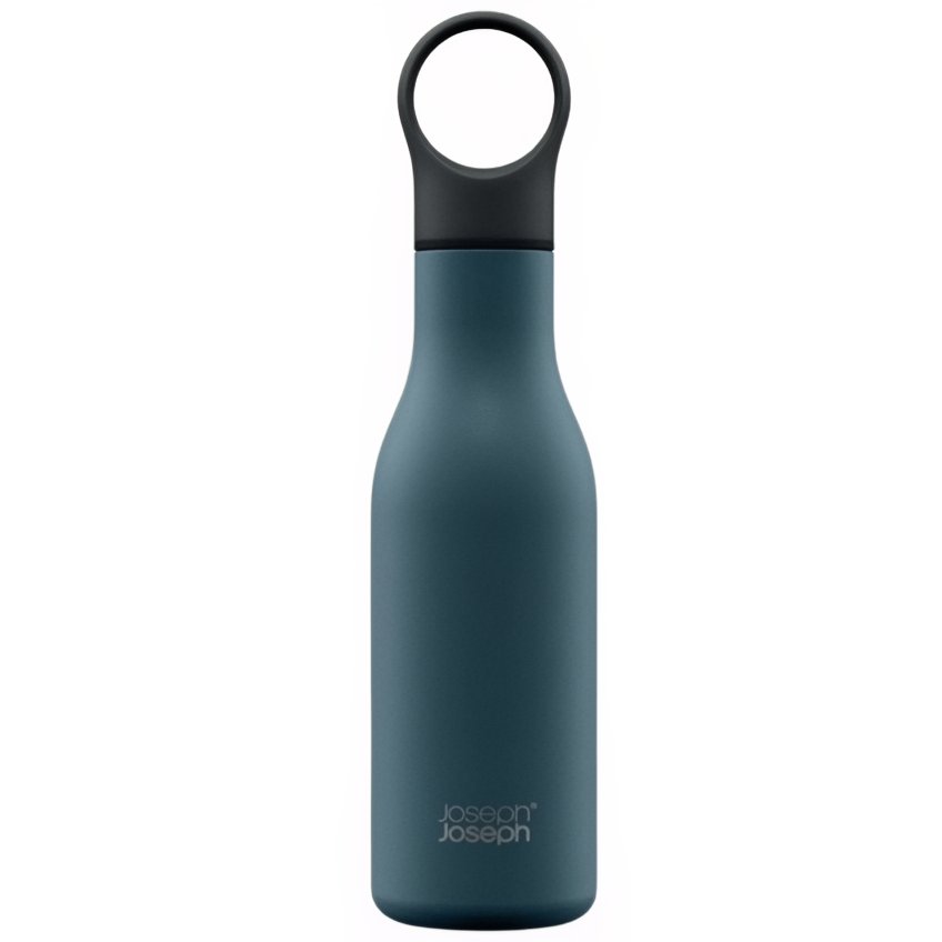 Joseph Joseph Tmavě modrá nerezová termoláhev Loop 500 ml Joseph Joseph
