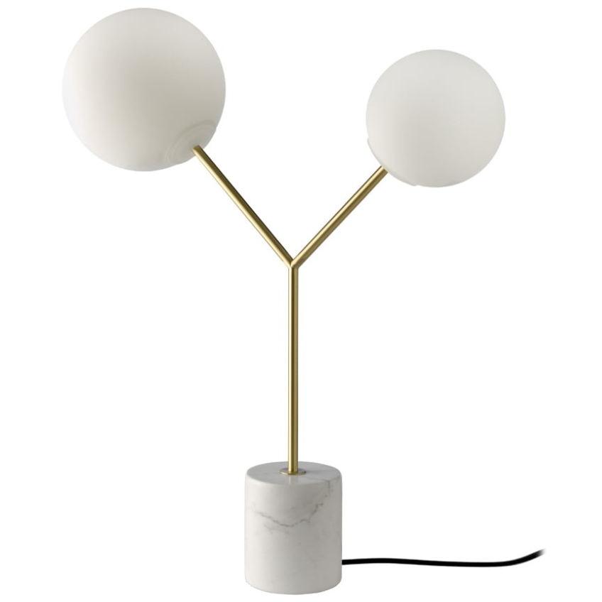 Bílá dvojitá stolní lampa Angel Cerdá No. 8050 Angel Cerdá