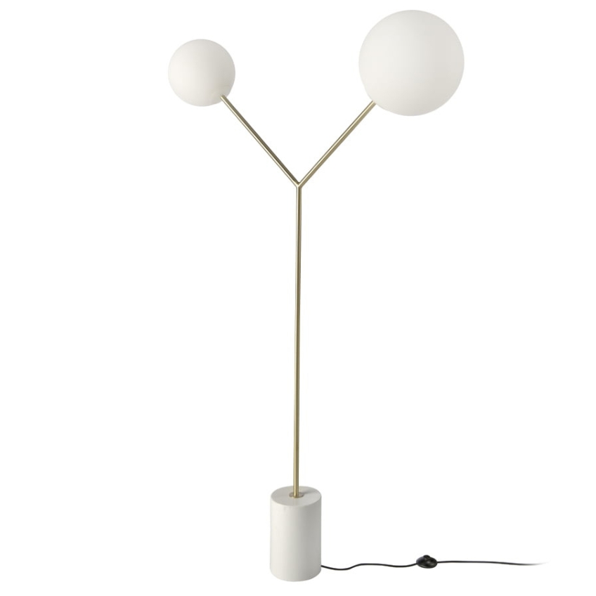 Bílá dvojitá stojací lampa Angel Cerdá No. 8048