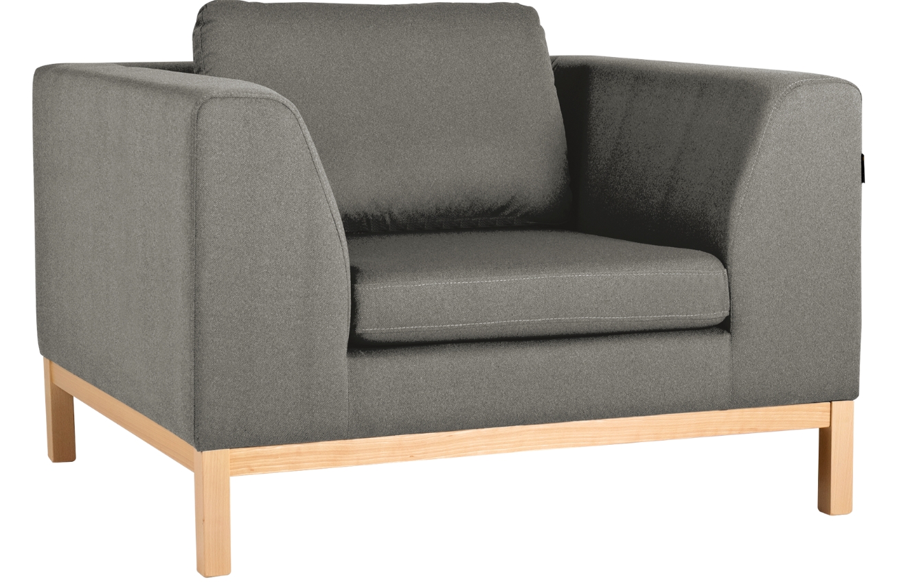 Nordic Design Šedé látkové křeslo Samara Nordic Design
