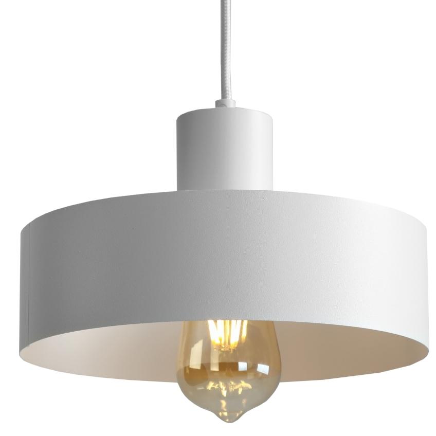Nordic Design Bílé kovové závěsné světlo Mayen 25 cm Nordic Design