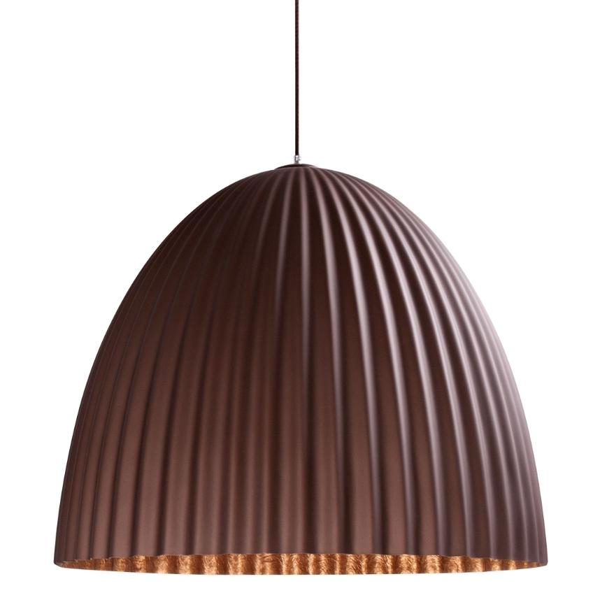 Nordic Design Hnědo měděné kovové závěsné světlo Liss 70 cm Nordic Design